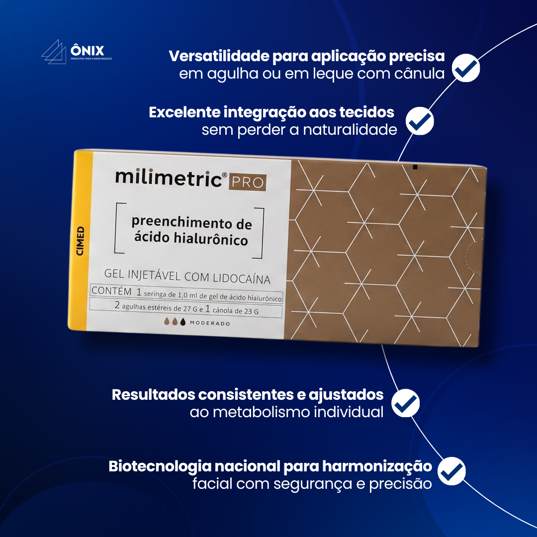 Milimetric Pro Moderado c/ lidocaína + cânula 23g (1x1ml) - imagem 3