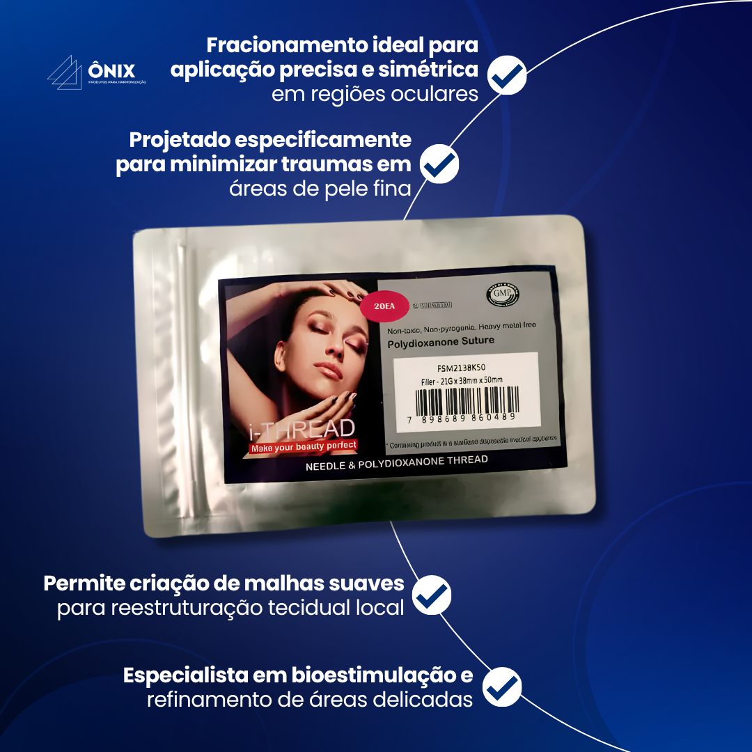 Pacote de Fios Lisos Eyebag Mono Cânulados 30G - 38x50mm - (02 blister c/ 10 unidades cada) - MedBeauty - imagem 3