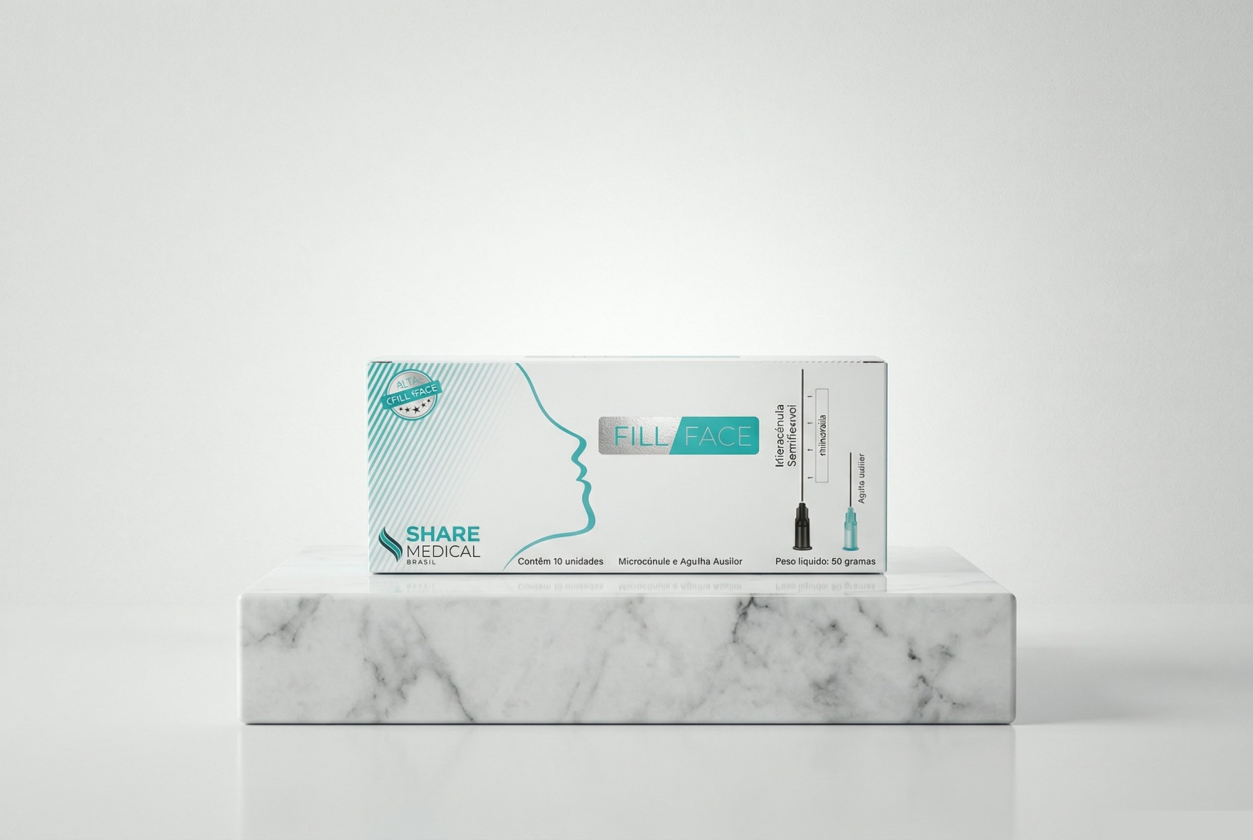 Caixa de cânula 22gx70mm c/10 unidades - Fill Face