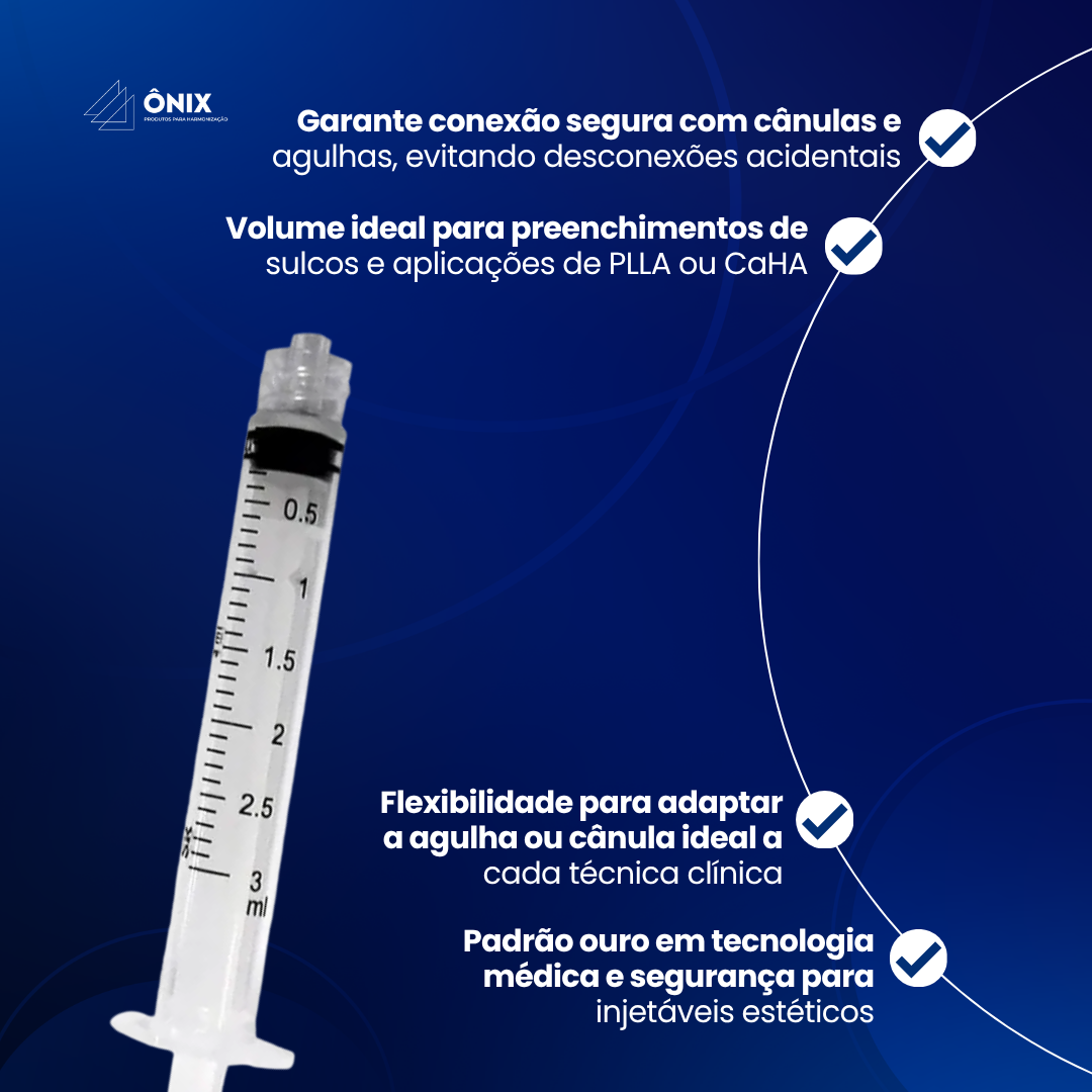 Seringa BD 3mL - Luer Lock - Sem agulha - imagem 3