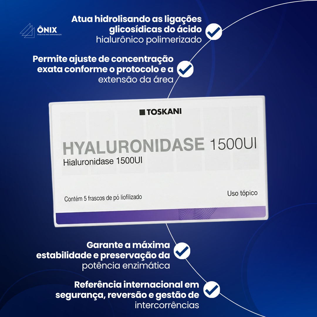 Hyaluronidase 1500UI - Toskani (Caixa com 5 frascos) - imagem 3