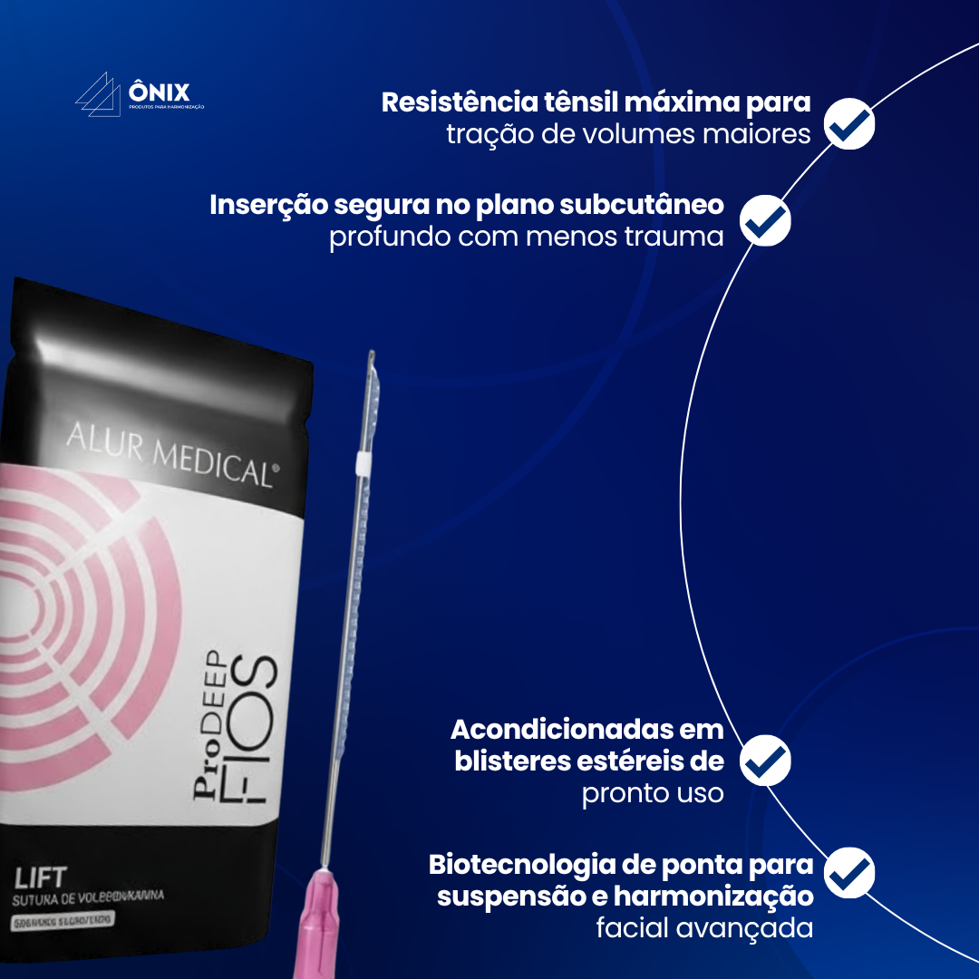 Fios ProDeep Lift Molding Cânulado 18G - 60MM-130MM (01 pacote c/ 04 unidades) - Alur Medical - imagem 3