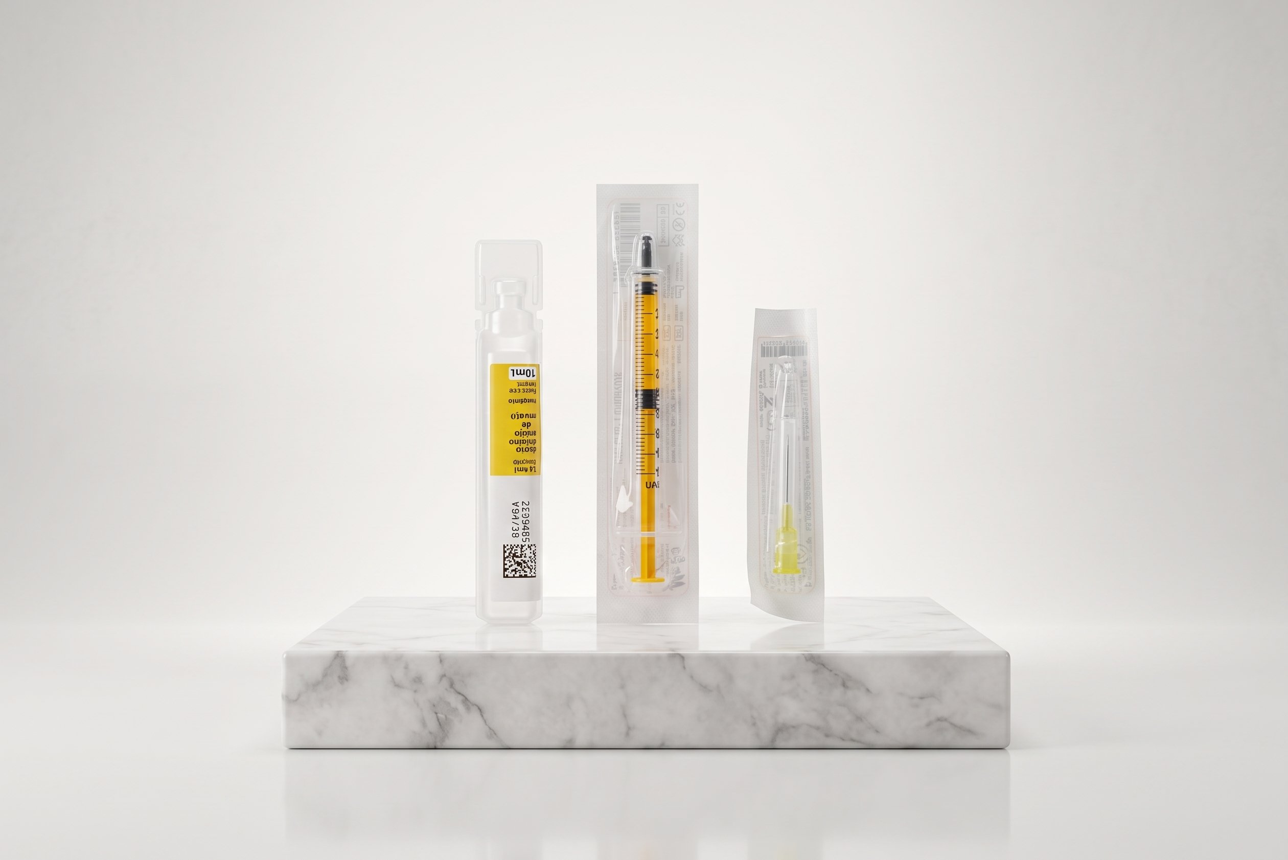 Kit - Seringa De 1mL + Agulha 13mmx0,30mm + Flaconete de soro 10mL