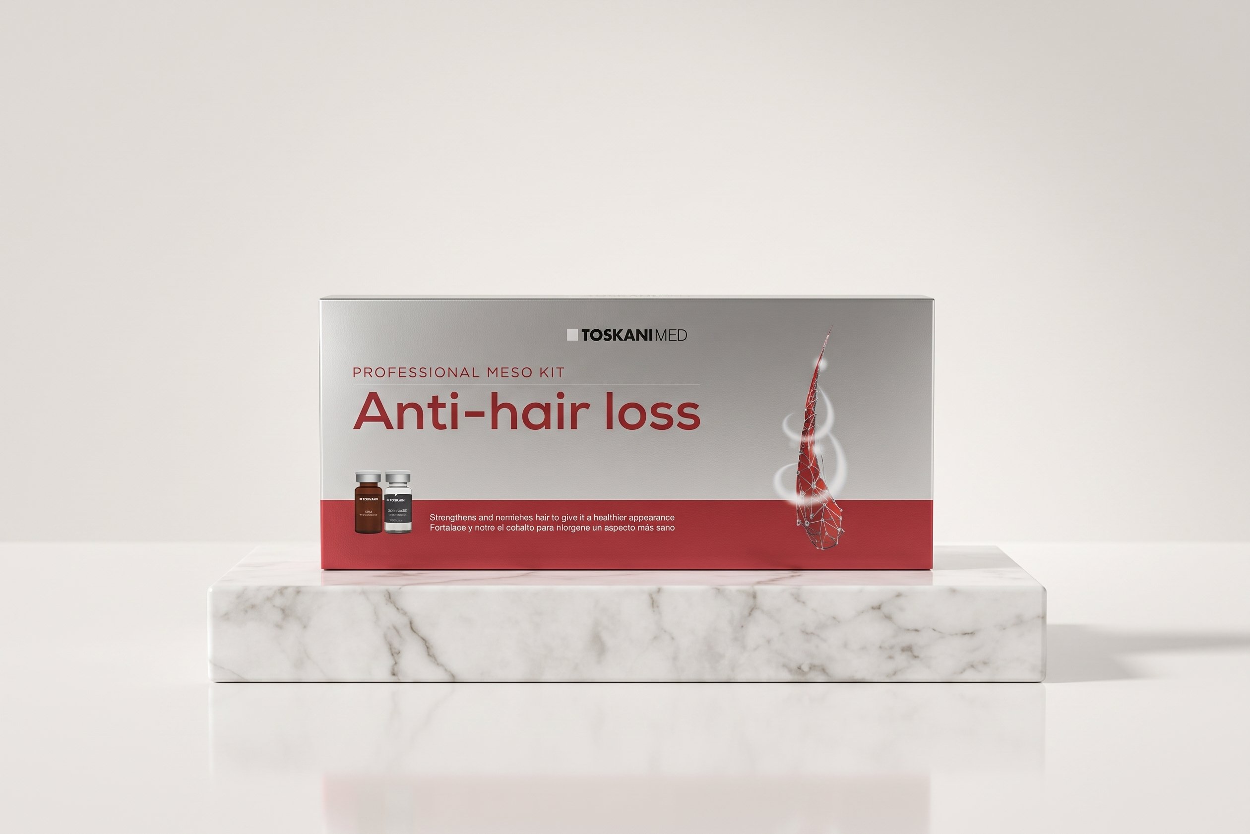 Meso Starter Kit Anti-Hair Loss - C/5 frasco - ampolas- Toskani