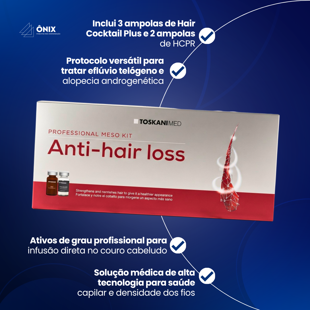 Meso Starter Kit Anti-Hair Loss - C/5 frasco - ampolas- Toskani - imagem 3