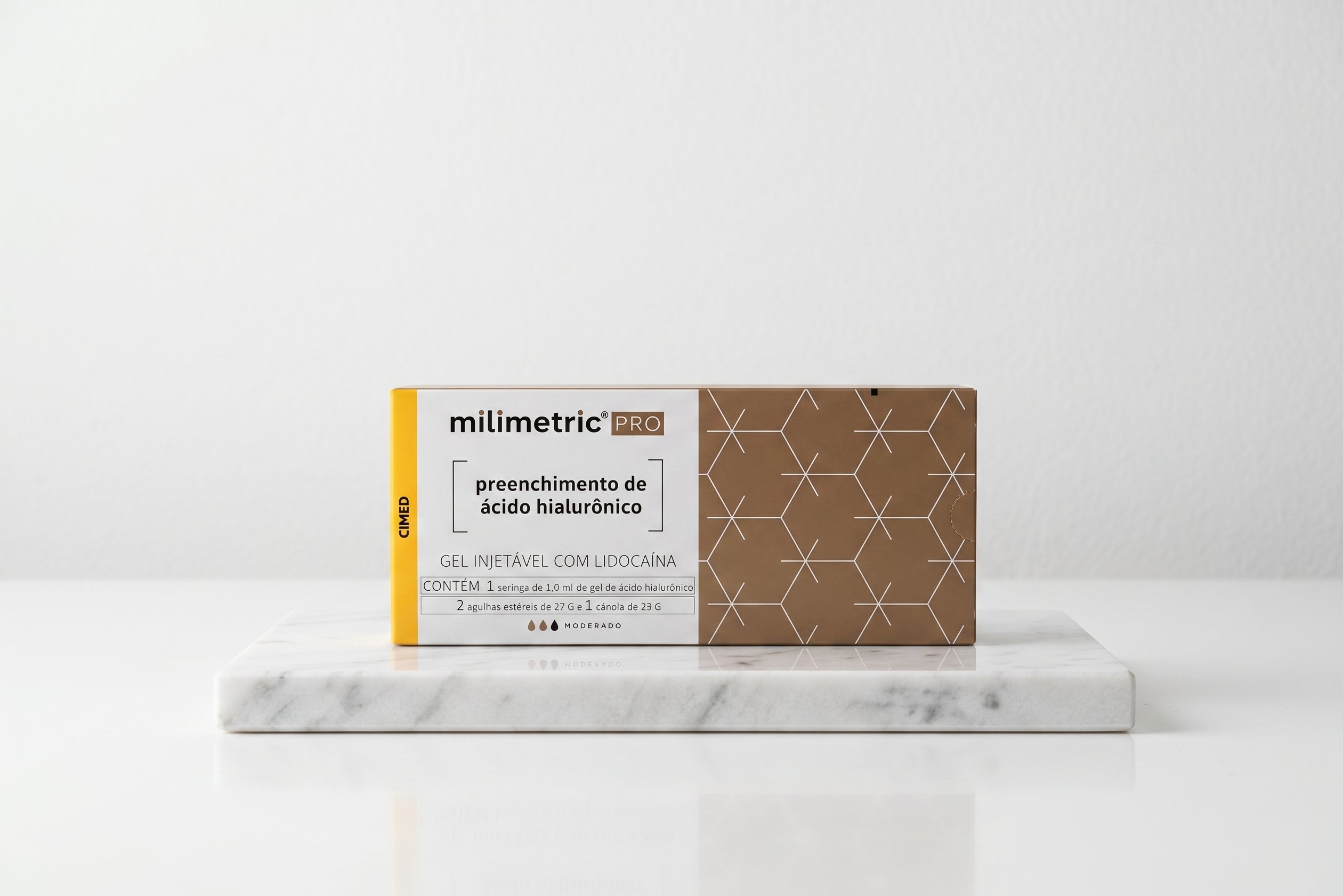 Milimetric Pro Moderado c/ lidocaína + Cânula 23g (1x1ml) + Agulha 21g